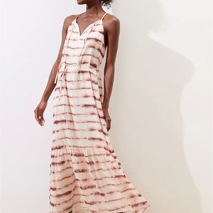 NWT Banana Republic pink tie dye maxi